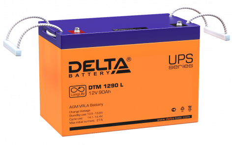 Купить аккумулятор dtm 1290 l 12в 90 а∙ч